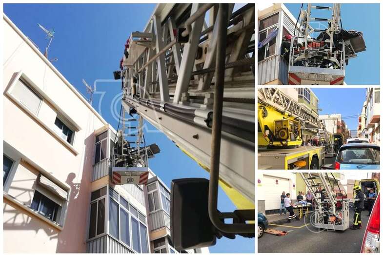 Intervención de los bomberos (Foto TA)